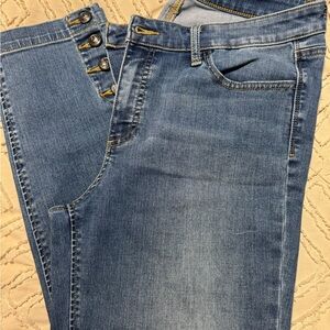 Talbots Denim Jeans with Button Detail